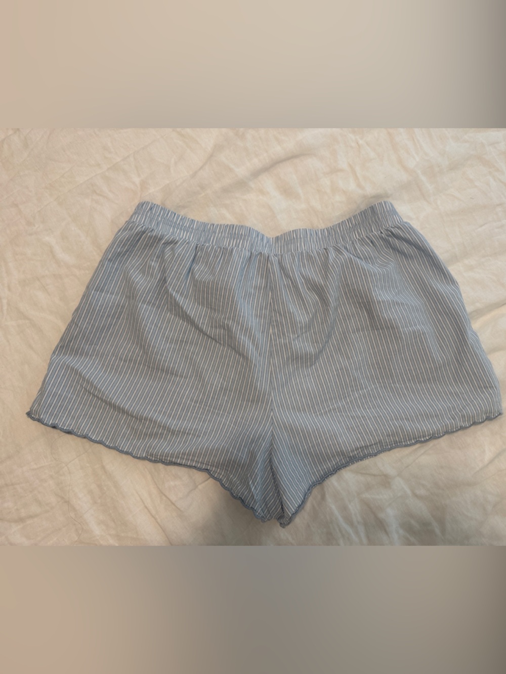 wild fable Light Blue and White Striped Women's Shorts - Picture 4 of 7